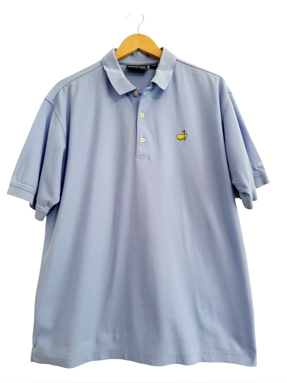 Masters Collection Blue Cotton Golf Polo Large